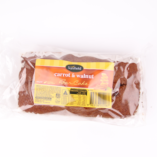 Sunfield Carrot Bar Cake 500g