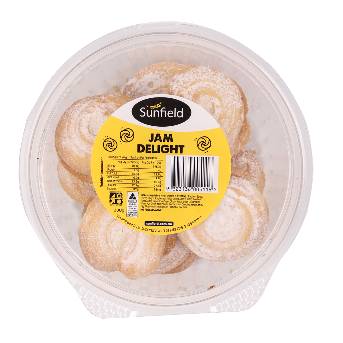 Sunfield Jam Delight 280g – Harris Farm Markets