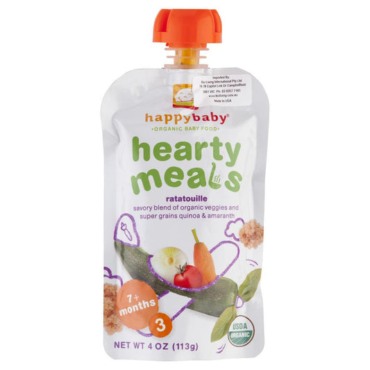 Happybaby Organic Baby Food Heart Meals Ratatouille 113g , Grocery-Pantry - HFM, Harris Farm Markets
 - 1