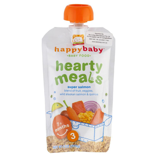 Happybaby Baby Food Hearty Meals Super Salmon 113g , Grocery-Pantry - HFM, Harris Farm Markets
 - 1