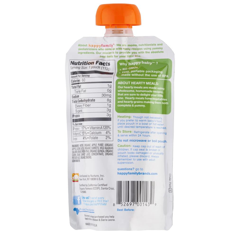 Happybaby Baby Food Hearty Meals Super Salmon 113g , Grocery-Pantry - HFM, Harris Farm Markets
 - 2