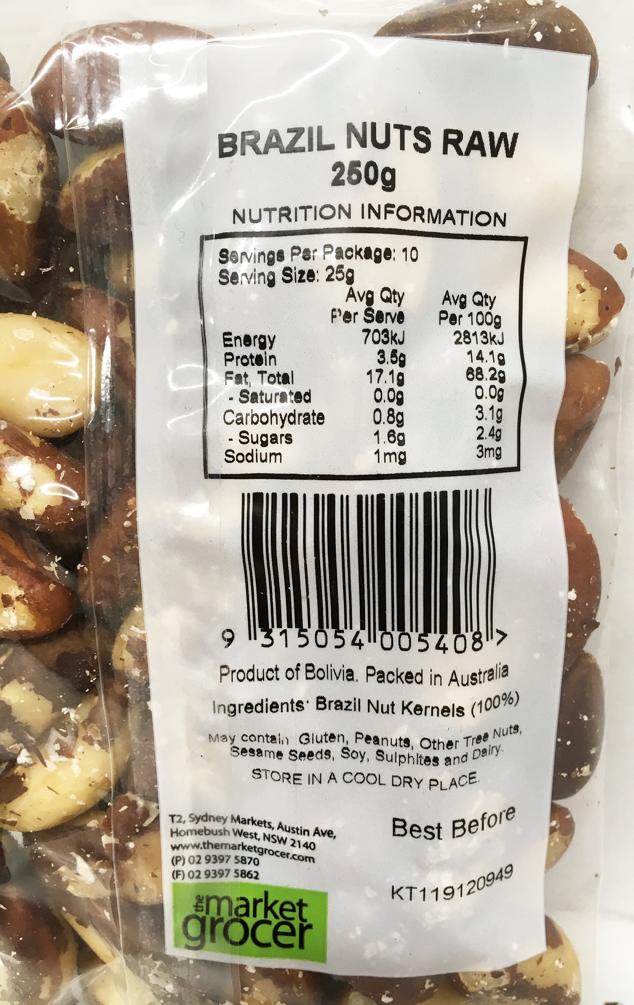 The Market Grocer - Brazil Nuts (250g)