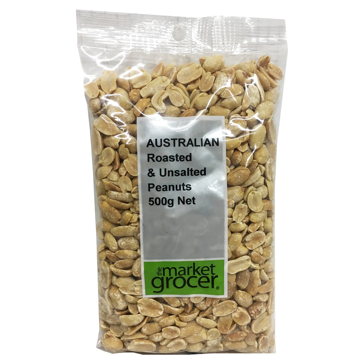 The Market Grocer - Peanuts - Roasted & Unsalted (500g)