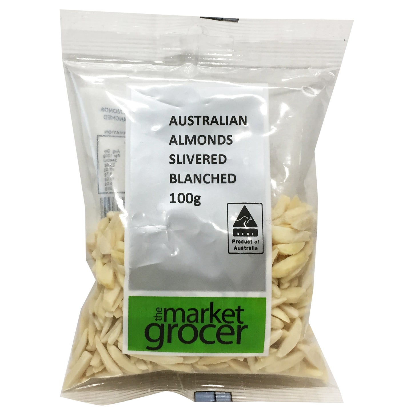 The Market Grocer - Almonds Slivered Blanched (100g)