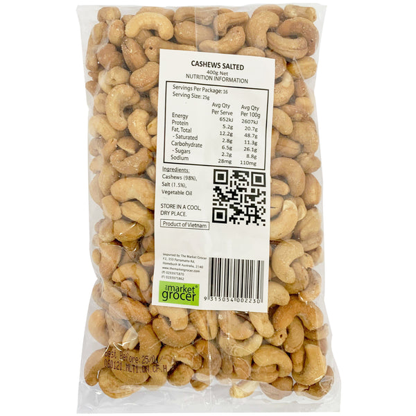 The Market Grocer Cashews Salted | Harris Farm Online