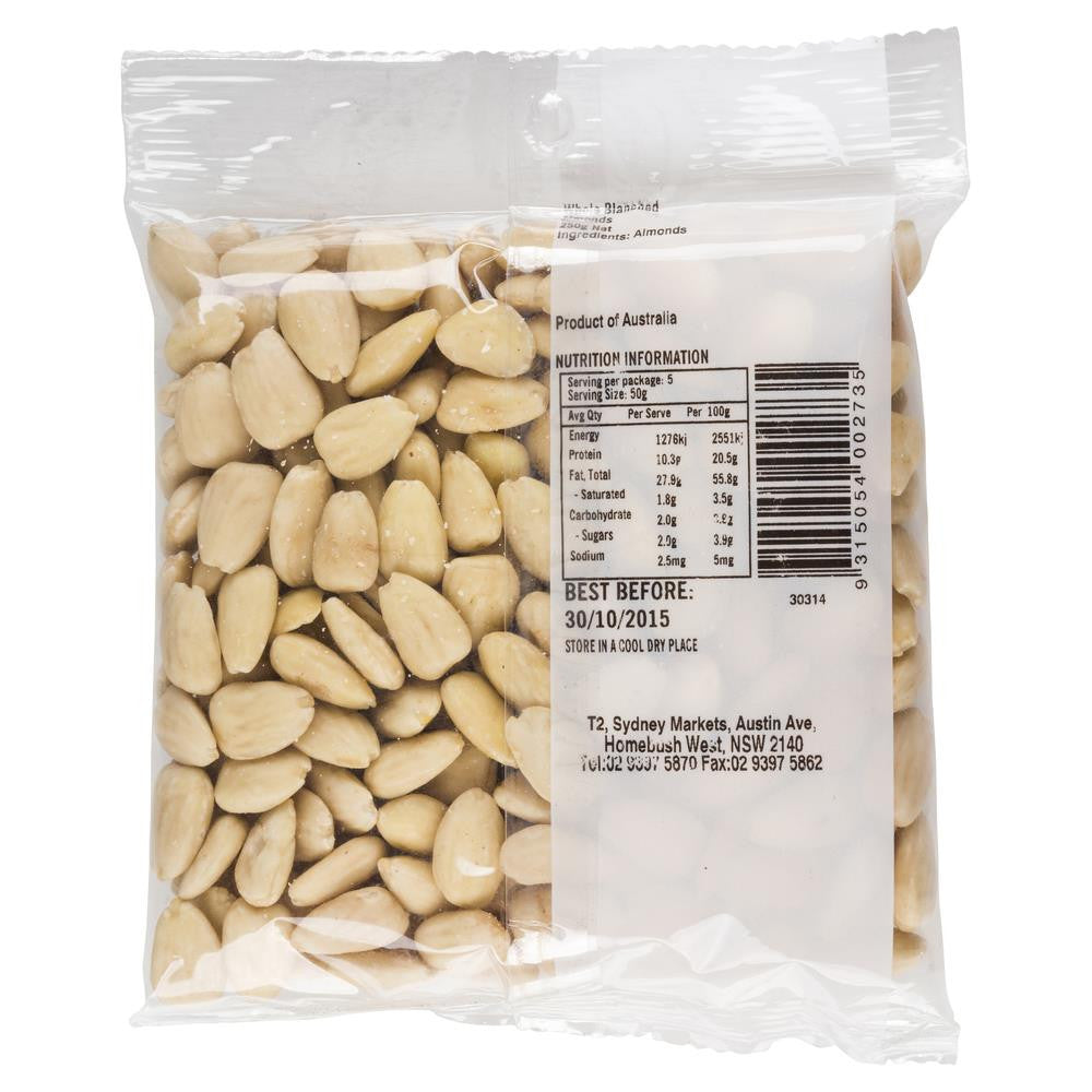 Almonds Whole Blanched (250g) The Market Grocer , Grocery-Nuts - HFM, Harris Farm Markets
 - 2