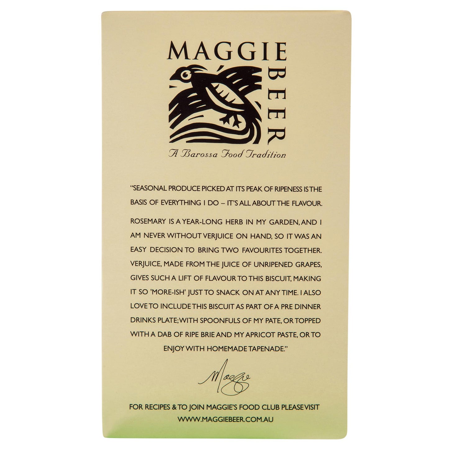 Maggie Beer Rosemary Verjuice Biscuits 170g , Grocery-Biscuits - HFM, Harris Farm Markets
 - 3