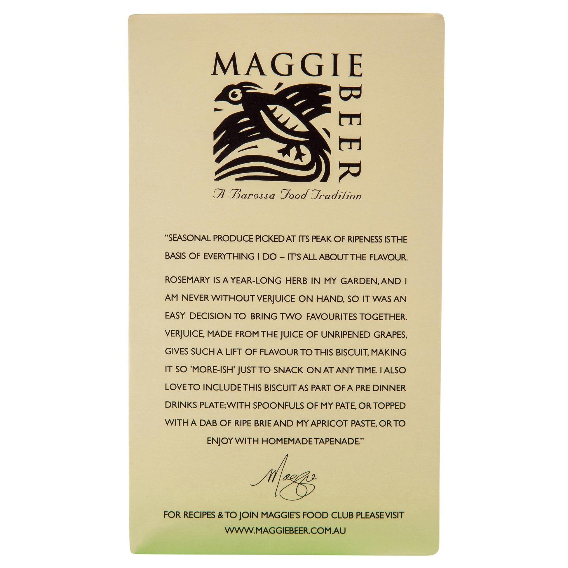 Maggie Beer Rosemary Verjuice Biscuits 170g , Grocery-Biscuits - HFM, Harris Farm Markets
 - 3