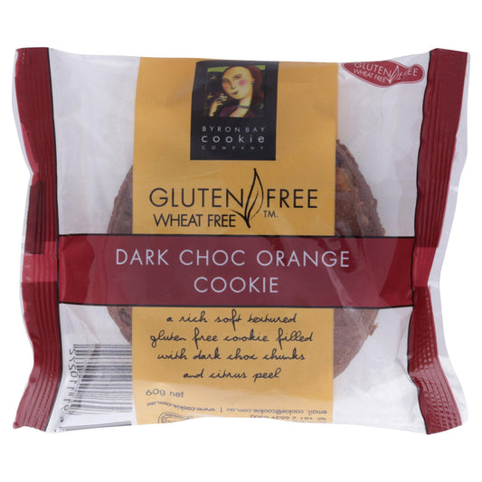 Byron Bay Cookie Dark Choc & Orange 60g , Grocery-Biscuits - HFM, Harris Farm Markets
 - 1