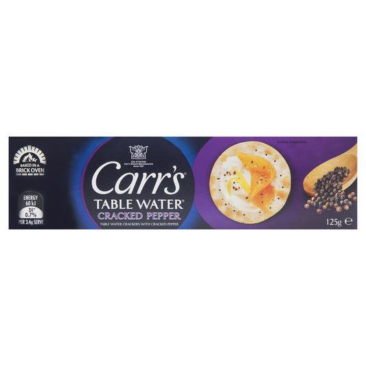Carrs Crackers Pepper 125g , Grocery-Crackers - HFM, Harris Farm Markets
 - 1
