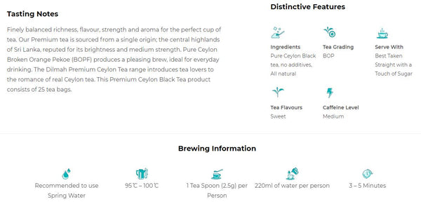 Dilmah - Premium Ceylon Tea | Harris Farm Online