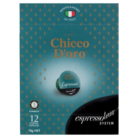Chicco Doro Espresso Capsules 12 pack , Grocery-Coffee - HFM, Harris Farm Markets
 - 1