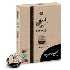 Vittoria Coffee Organic Espresso 12 Espressotoria System Capsules | Harris Farm Online