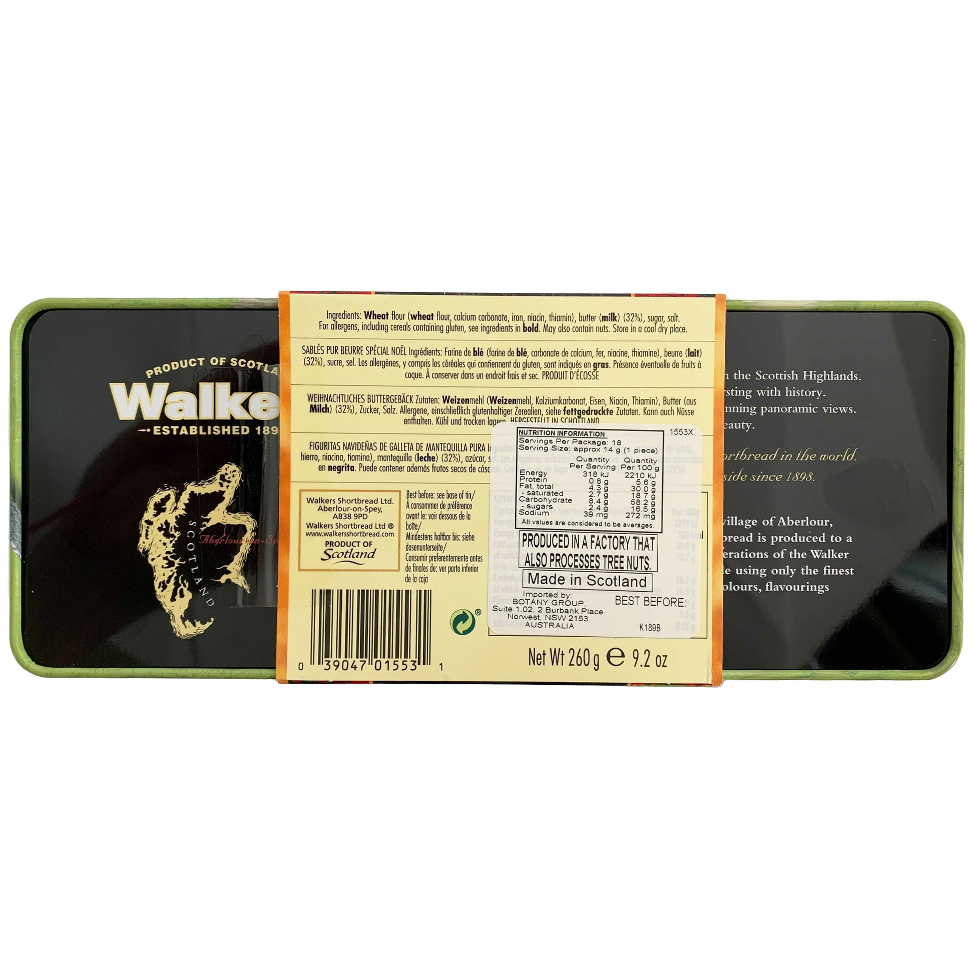 Walkers Festive Shapes Shortbread Scenic Scotland Tin | Harris Farm Online