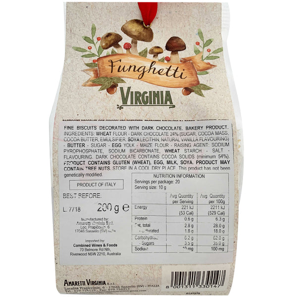 Virginia Funghetti Biscuits with Dark Chocolate | Harris Farm Online