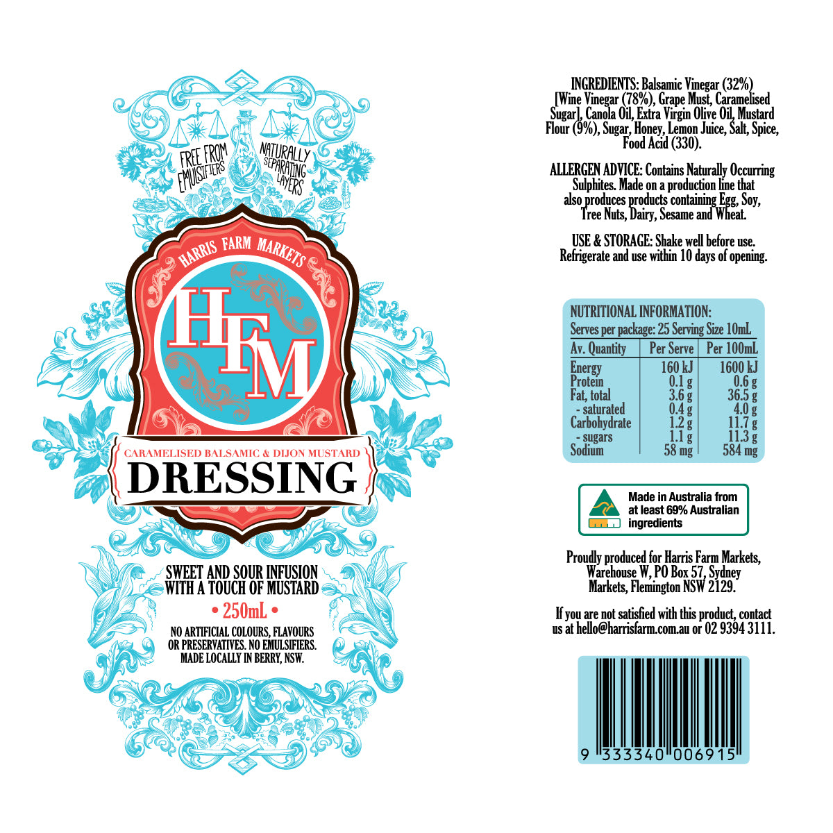 Harris Farm Caramelised Balsamic and Dijon Mustard | Harris Farm Online