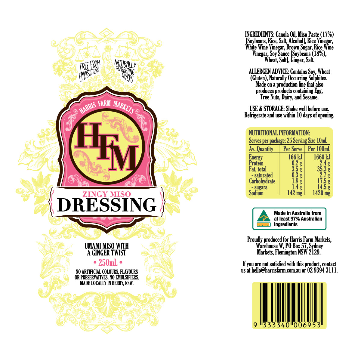 Harris Farm Miso Dressing | Harris Farm Online