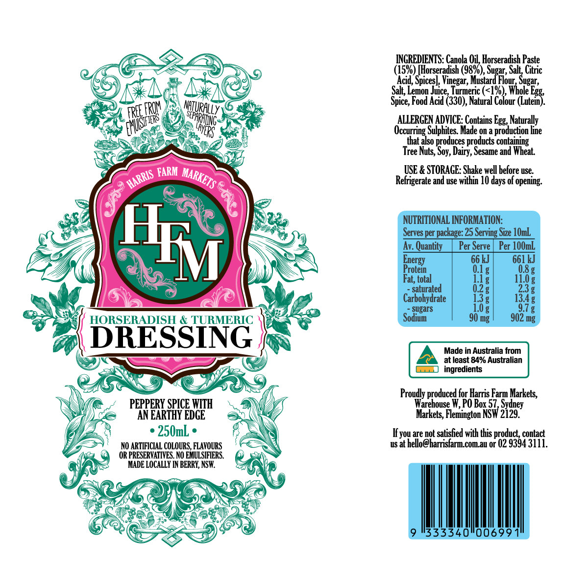 Harris Farm Horseradish Turmeric Dressing | Harris Farm Online