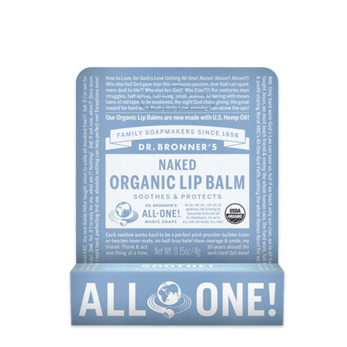 Dr Bronner s Naked Organic Lip Balm 4g | Harris Farm Online