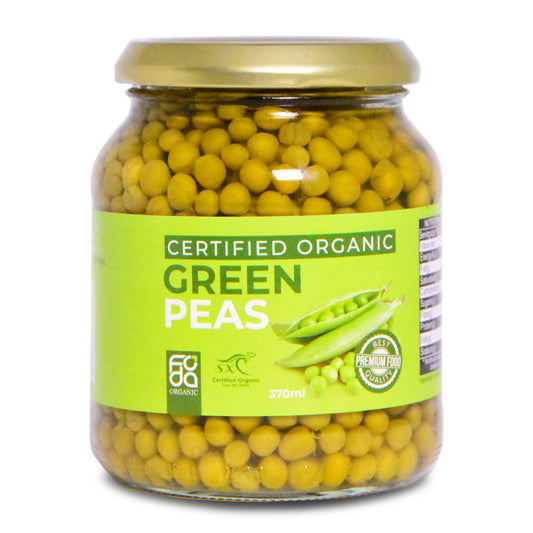 Foda Organic Baby Peas 370ml | Harris Farm Online