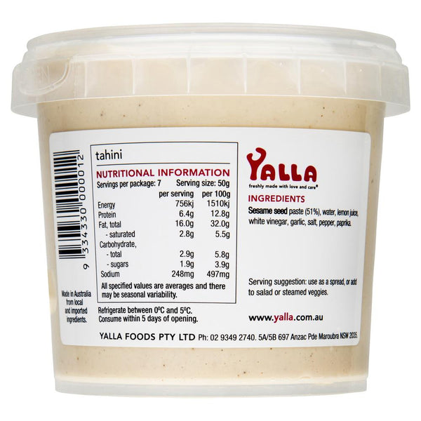 Yalla - Tahini | Harris Farm Online