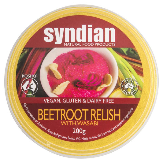Syndian Beetroot Relish Wasabi 200g , Frdg1-Antipasti - HFM, Harris Farm Markets
 - 1