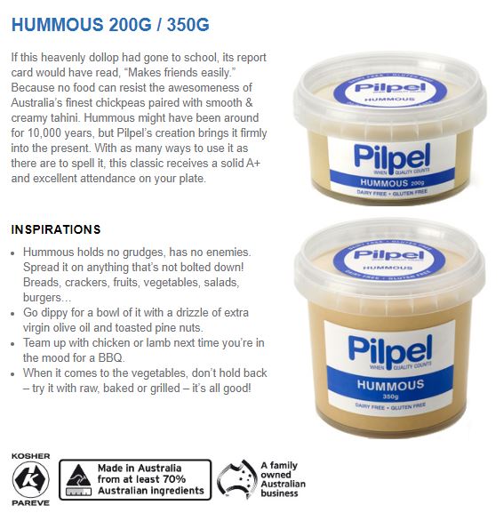 Pilpel Hummous 350g