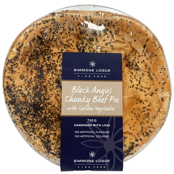 Simmone Logue Black Angus Chunky Beef Pie 700g