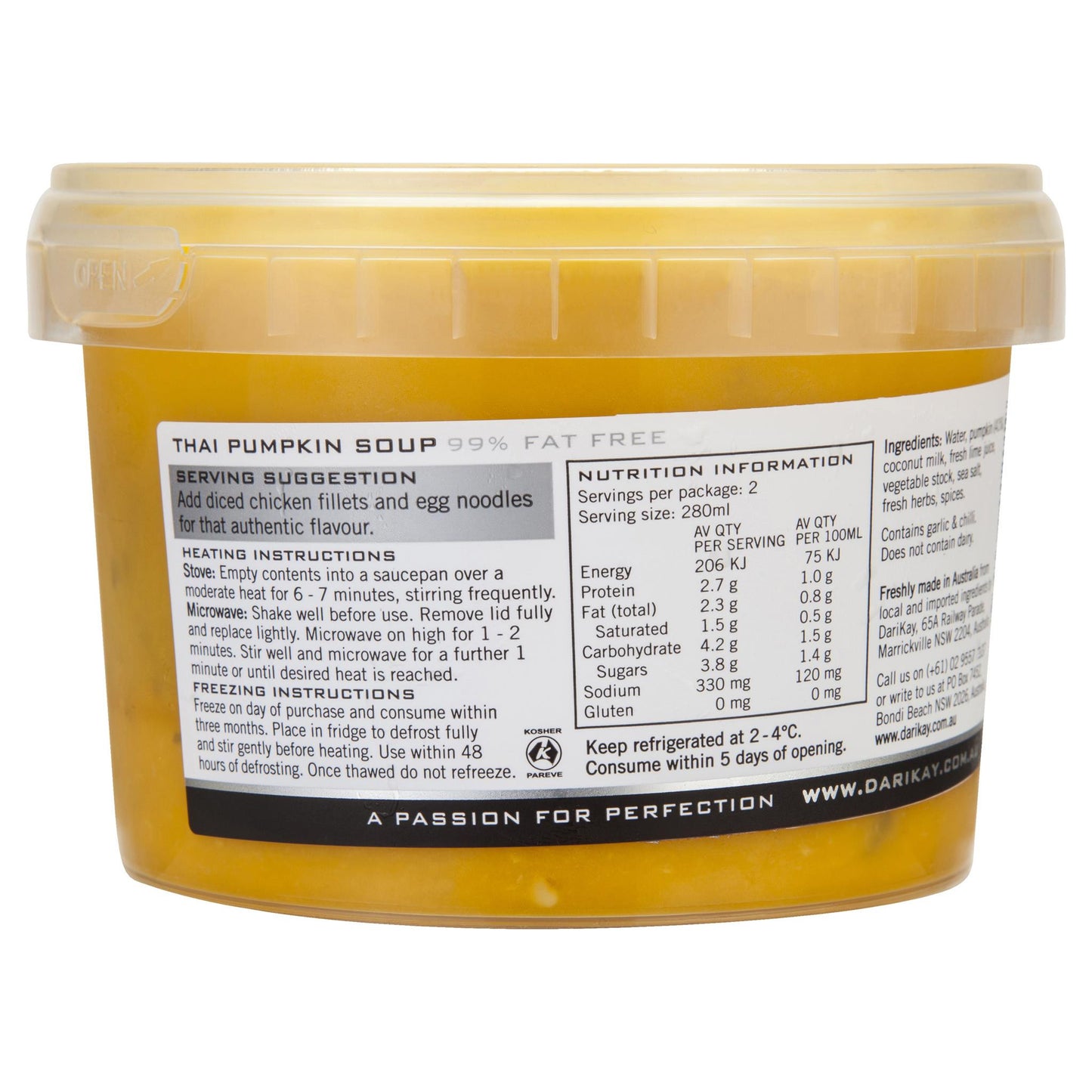 Darikay Thai Pumpkin Soup 560ml , Frdg3-Meals - HFM, Harris Farm Markets
 - 2