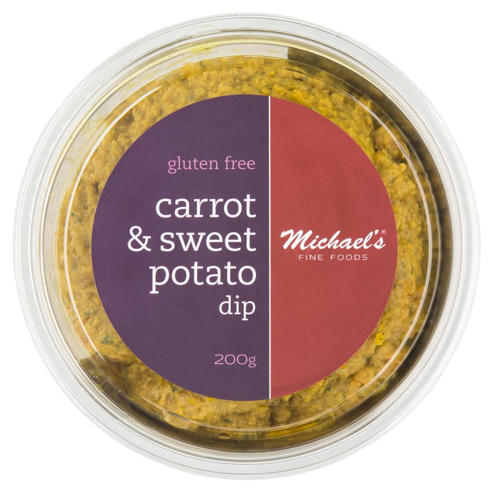 Michaels Fine Foods Gluten Free Carrot Sweet Potato Dip 200g , Frdg1-Antipasti - HFM, Harris Farm Markets
 - 1