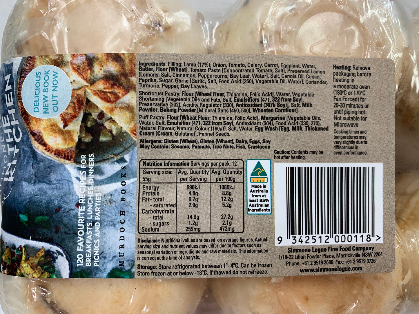 Simmone Logue Moroccan Lamb Cocktail Pies 660g