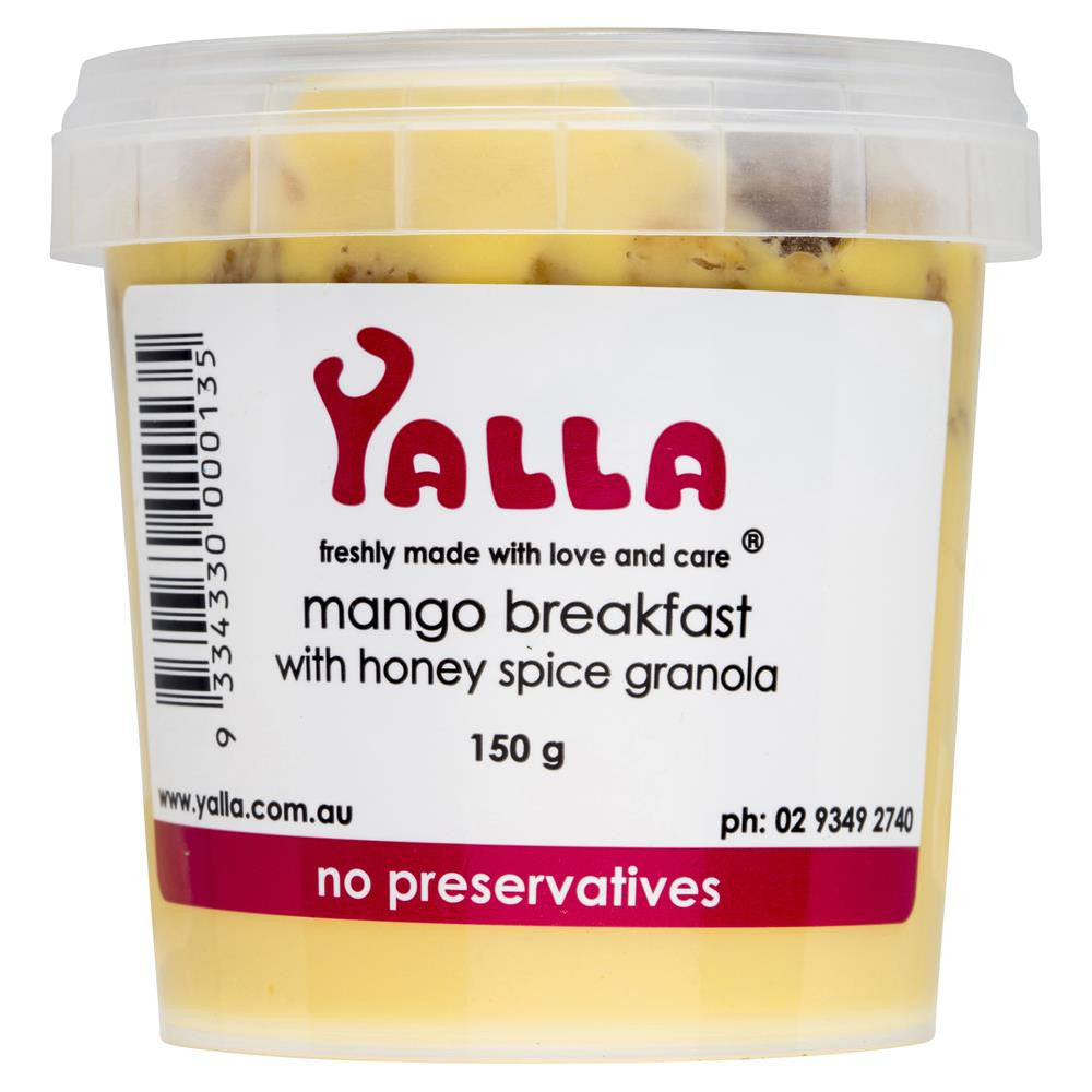 Yalla Mango Breakfast Honey Spice Granola 150g , Grocery-Cereals - HFM, Harris Farm Markets
 - 1