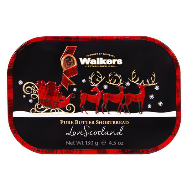 Walkers Shortbread Rounds Santa Sleigh Tin | Harris Farm Online