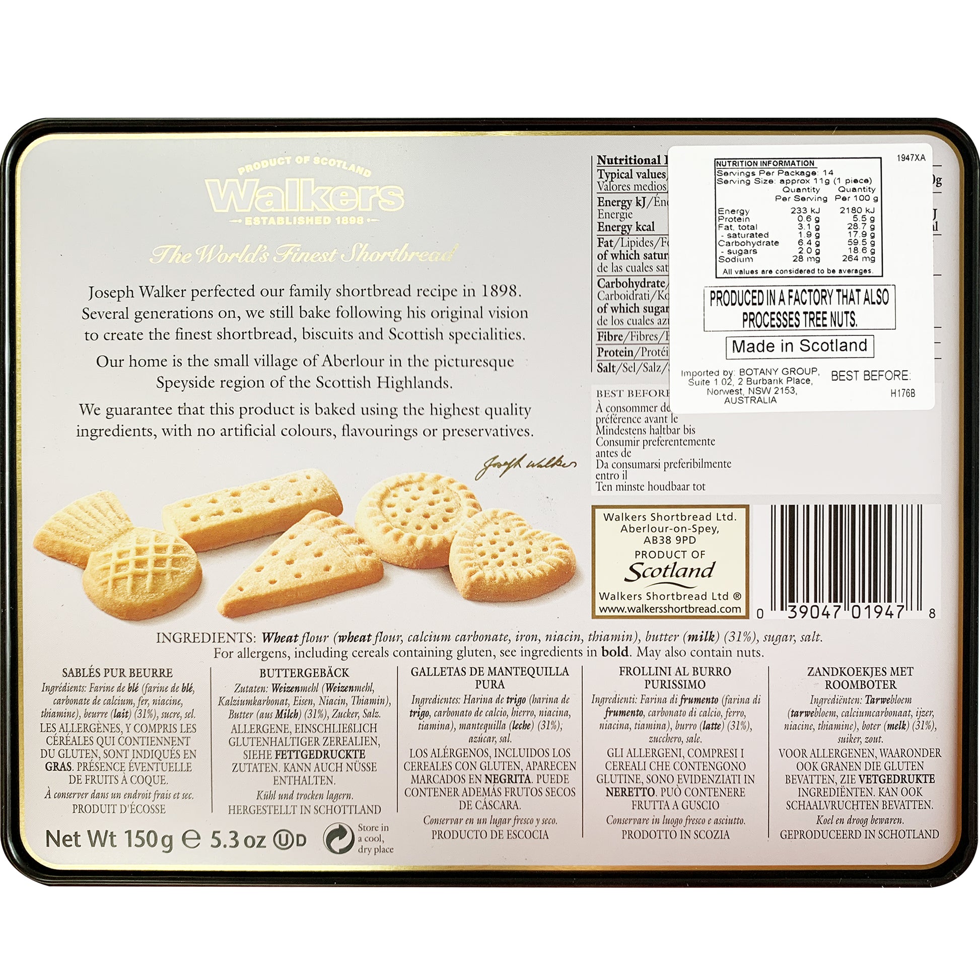 Walkers Assorted Shortbread Cow Tin | Harris Farm Online