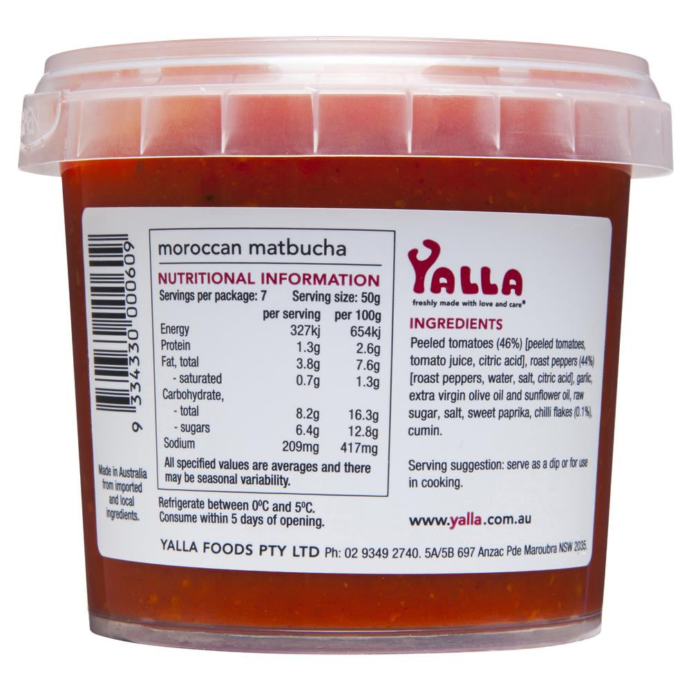 Yalla - Dips - Moroccan Matbucha | Harris Farm Online