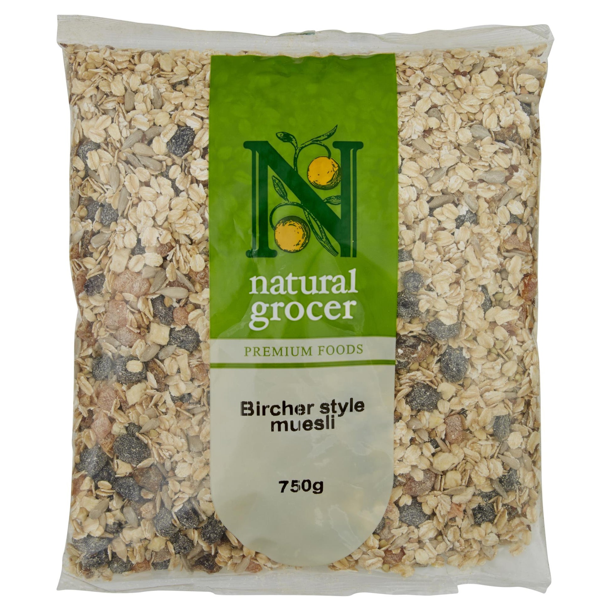 Natural Grocer Muesli Bircher 750g , Grocery-Cereals - HFM, Harris Farm Markets
 - 1