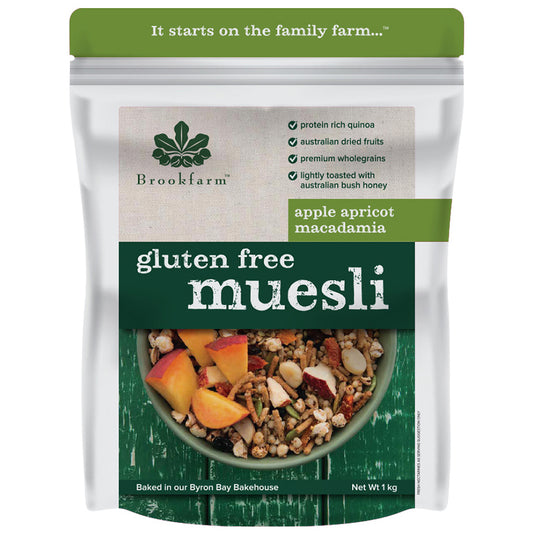 Brookfarm Gluten Free Apple Apricot Macadamia Muesli | Harris Farm Online