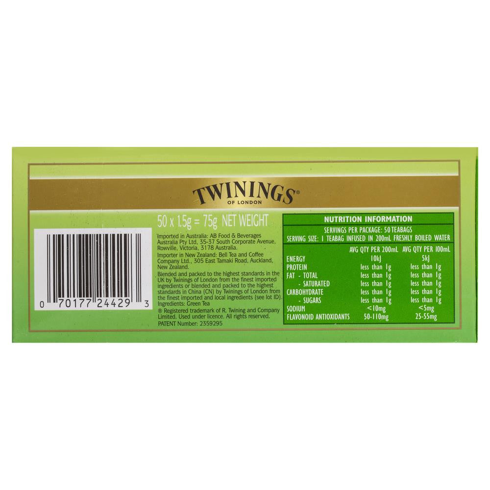 Twinings Pure Green Tea 75g , Grocery-Coffee - HFM, Harris Farm Markets
 - 2