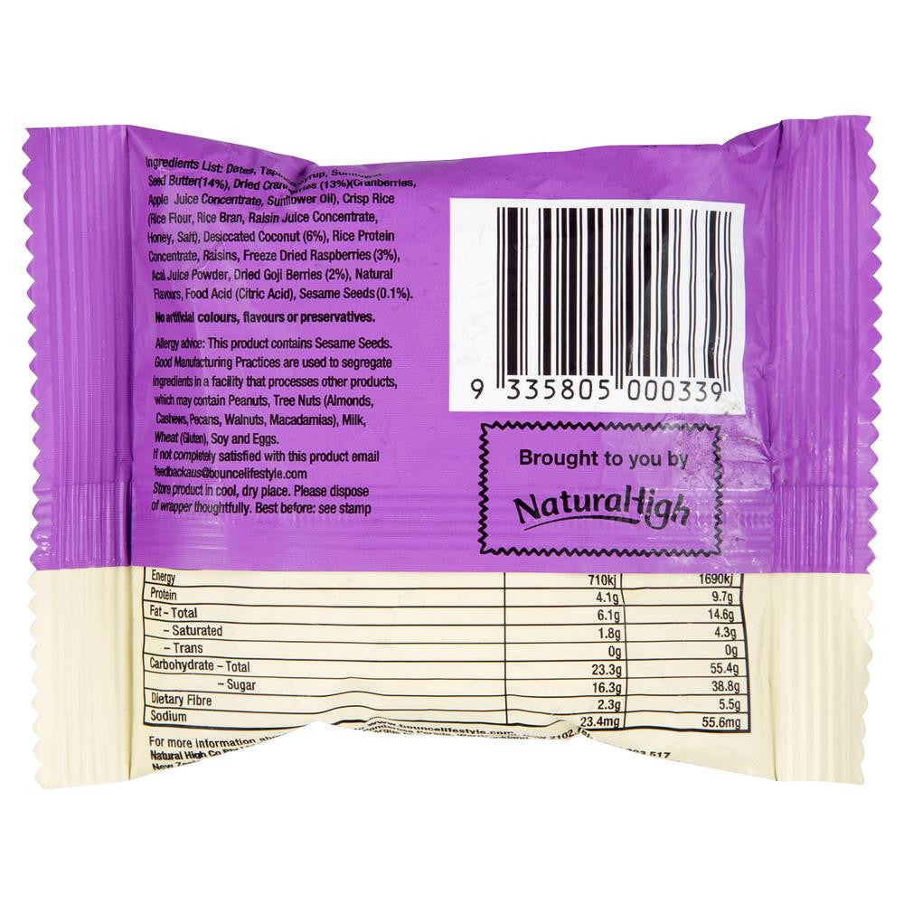 Bounce Natural Energy Ball Superberry 42g , Grocery-Confection - HFM, Harris Farm Markets
 - 2