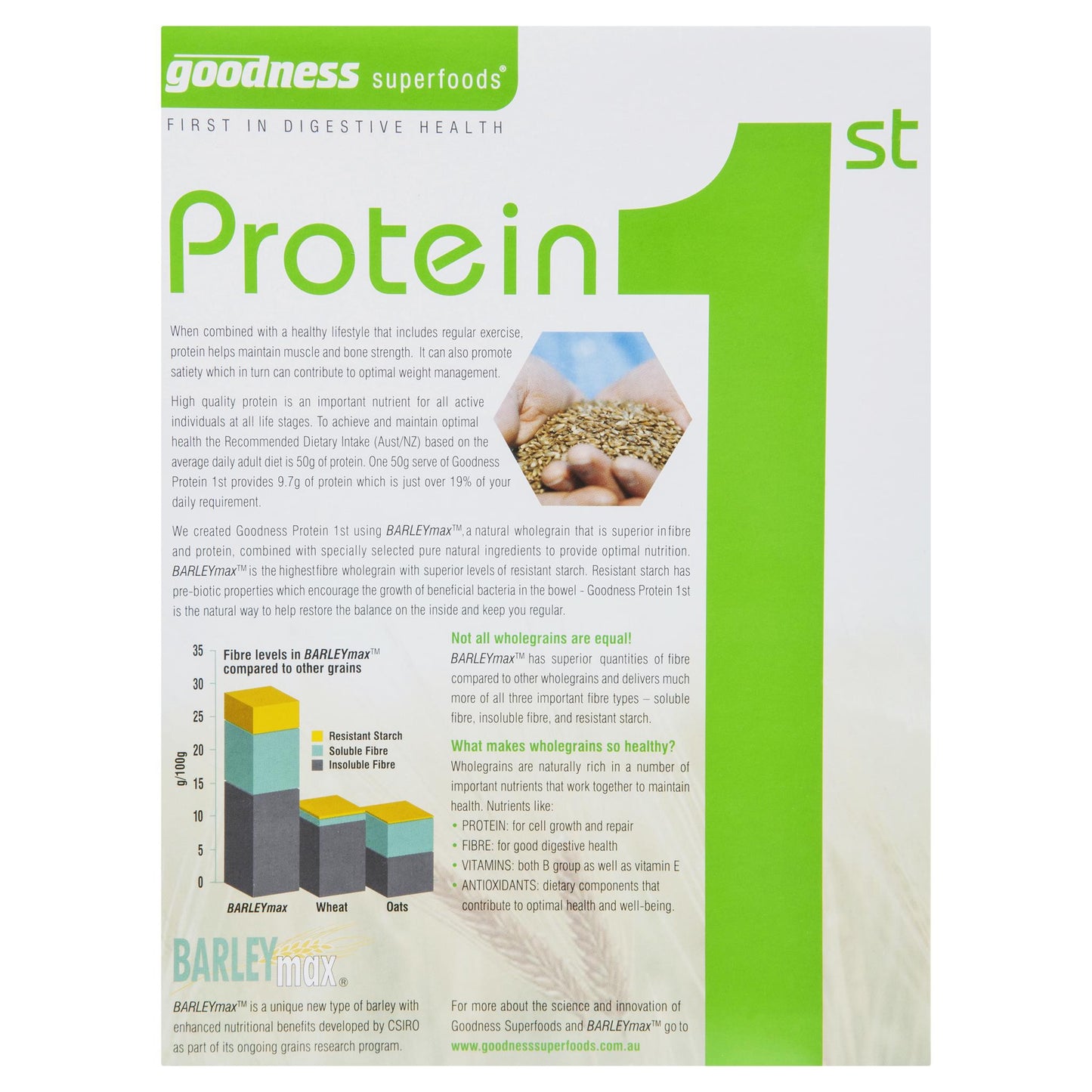 Goodness Protein Cereal 500g , Grocery-Cereals - HFM, Harris Farm Markets
 - 2