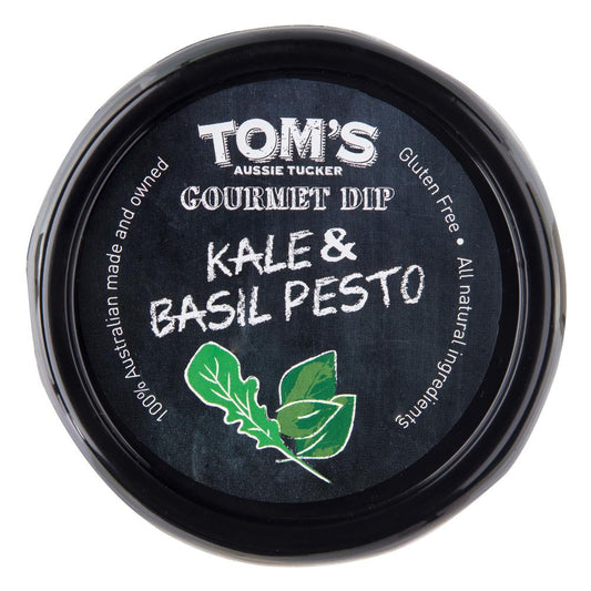 Toms Aussie Tucker Kale Basil Pesto 200g , Frdg1-Antipasti - HFM, Harris Farm Markets
 - 1