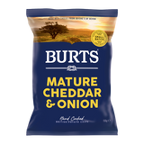 Burts Hand Cooked Potato Chips Mature Cheddar and Spring Onion 150g