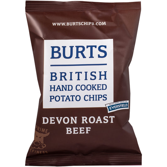 Burts Hand Cooked Potato Chips Devon Roast Beef 150g