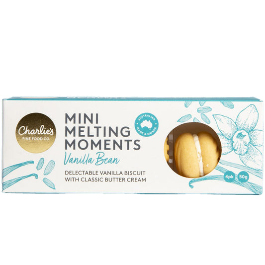 Charlies Vanilla Bean Mini Melting Moments | Harris Farm Online