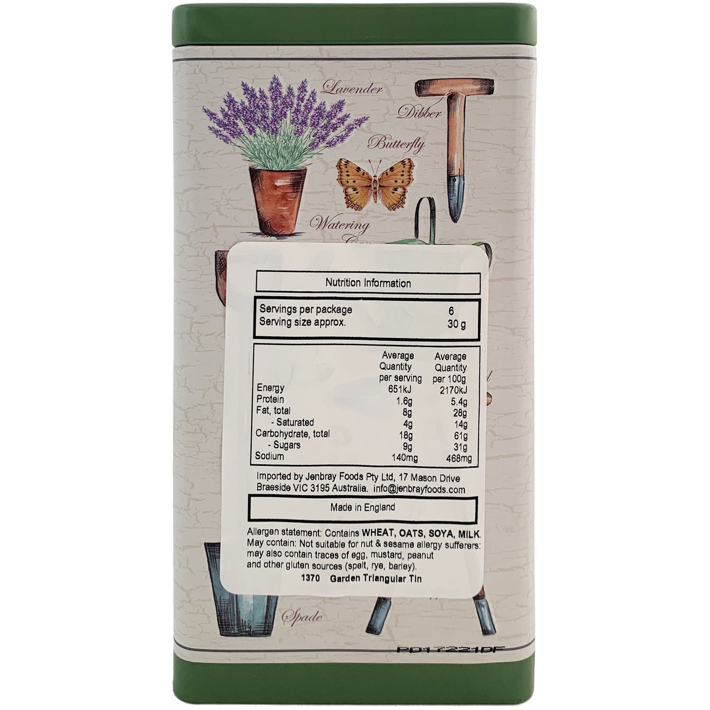 Grandma Wild Chocolate Chip Biscuits Garden Triangular Tin | Harris Farm Online