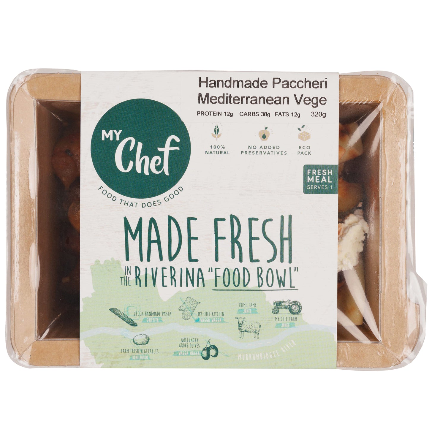 My Chef Paccheri Mediterranean Vege | Harris Farm Online