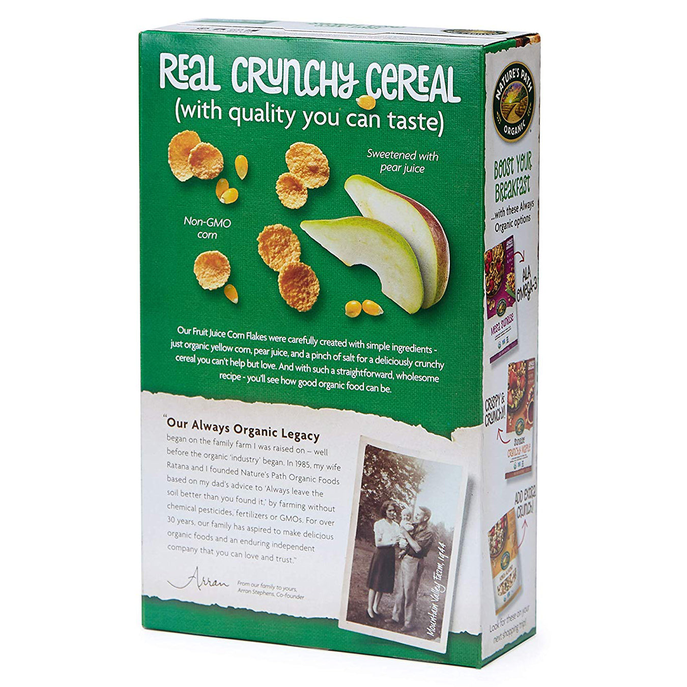 Natures Path Organic Fruit Juice Corn Flakes 300g