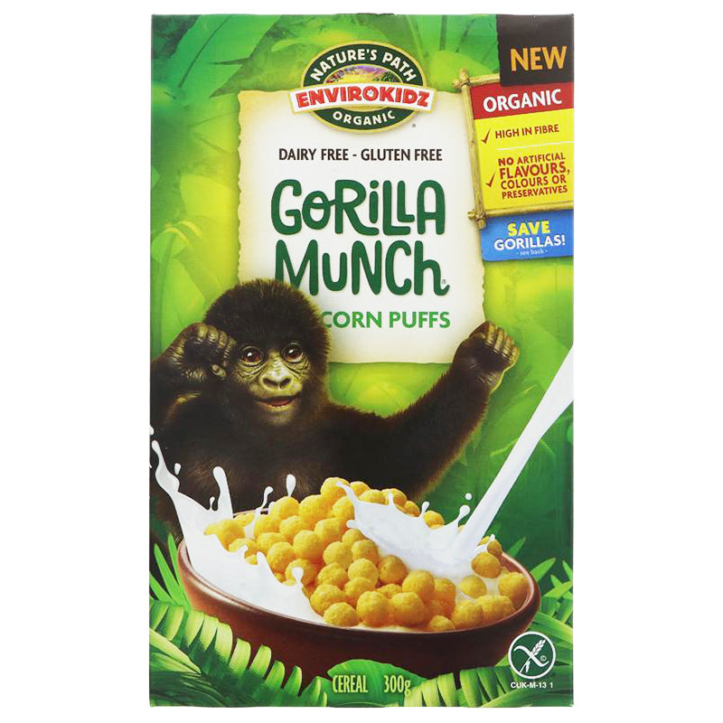 Natures Path Organic Gorilla Munch Corn Puffs 284g