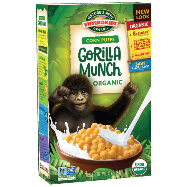Natures Path Organic Gorilla Munch Corn Puffs 284g