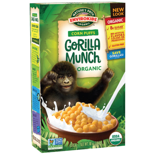 Natures Path Organic Gorilla Munch Corn Puffs 284g